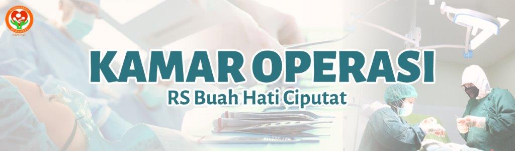 bismillah Banner kamar operasi RS Buah Hati Ciputat