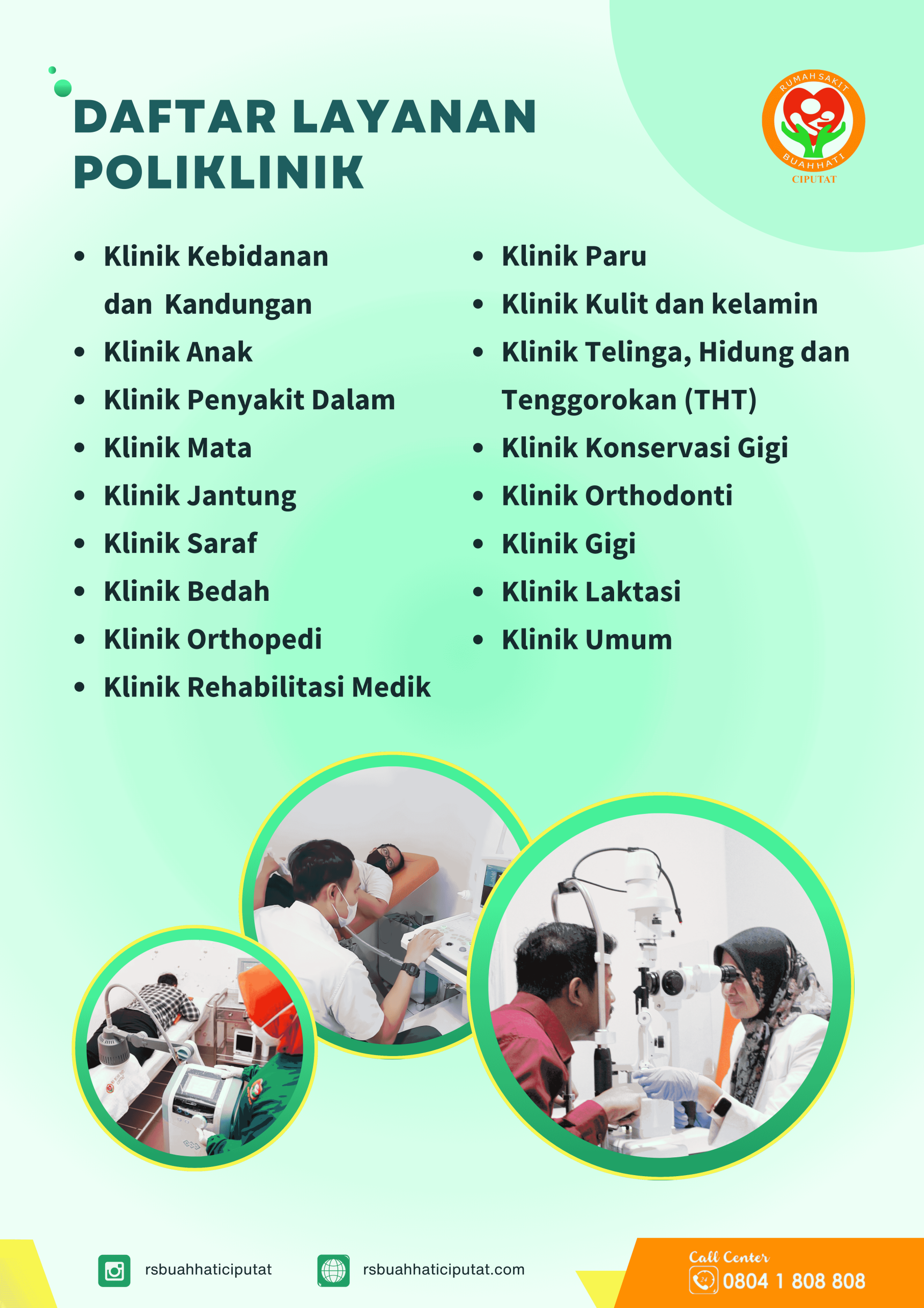 Daftar layanan poliklinik