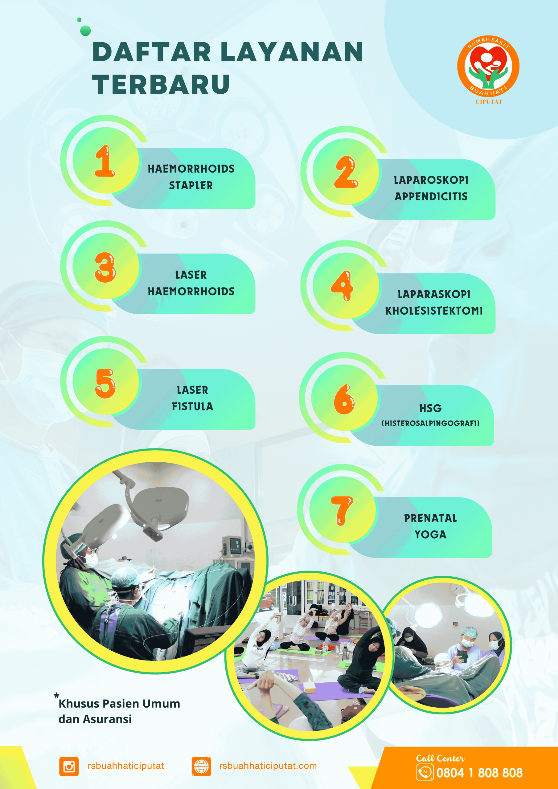 Daftar layanan terbaru